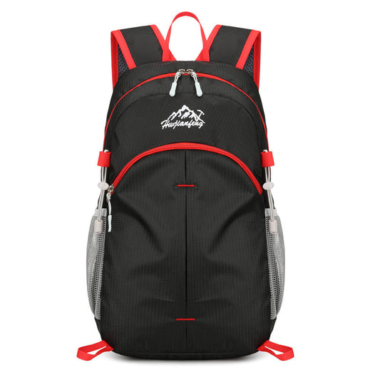 100% Foldable Sport Backpack Outdoor Travel Lightweight Double Shoulder Bag Large Capacity Storage Bag Waterproof Material  (Available)