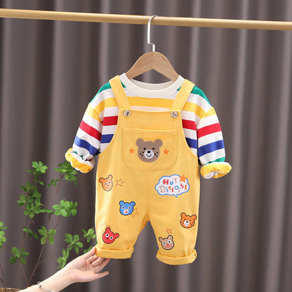 Boys' Top Overalls Suit (Available)