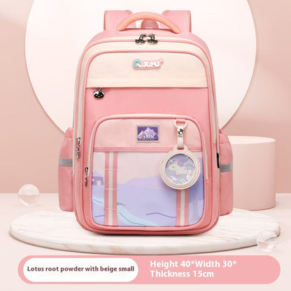 Large Capacity Primary School Student Schoolbag Lightweight And Wear-resistant   (Available)