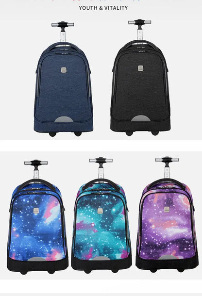 School Bag for girls with wheels Travel Rolling backpack Bags for teenagers travel trolley bag Children wheeled backpack bags