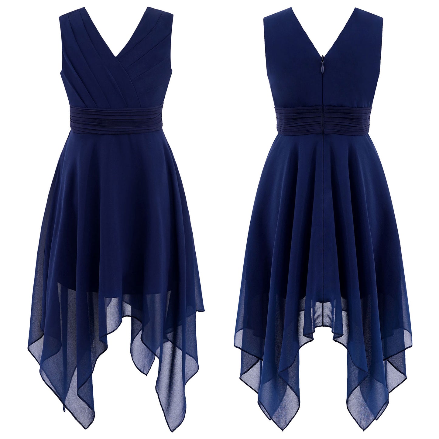 Summer Girls Festive Dress Hi-Lo Tulle Sleeveless Shiny Beaded Dress Flower Kids Wedding Pageant Clothing Evening Communion Gow