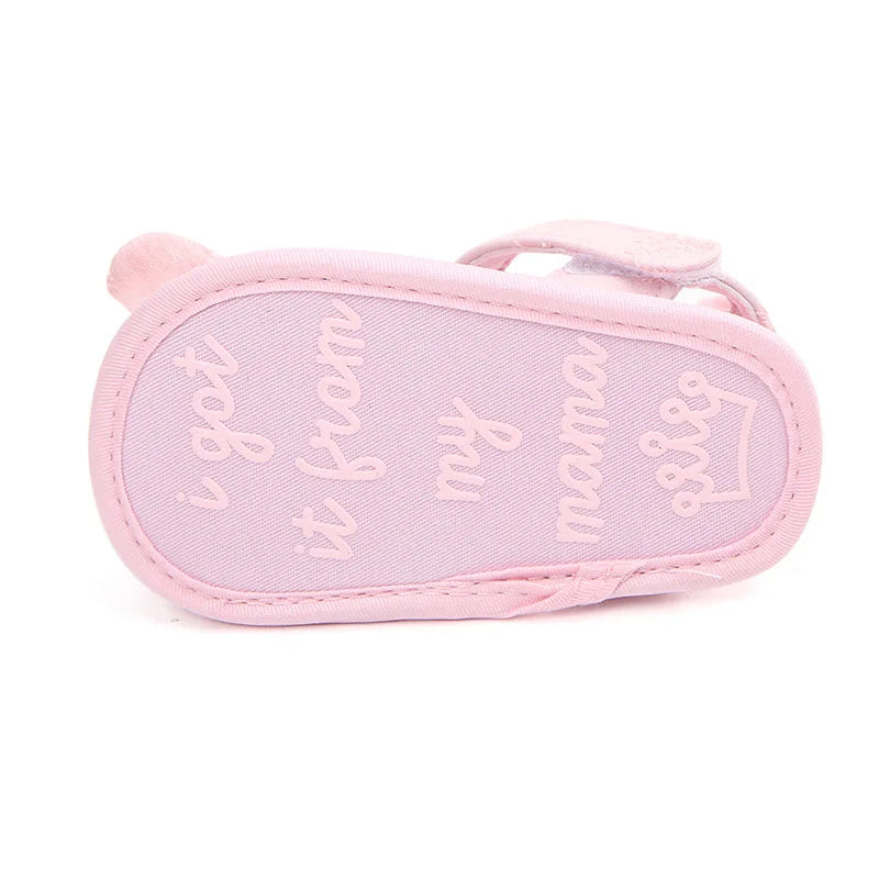 Summer Baby Girl Sandals Solid Color Cute Lace Bows Newborn Shoes Soft Cotton Non-slip Soled Princess Toddler Girl Sandals Kids