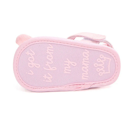 Summer Baby Girl Sandals Solid Color Cute Lace Bows Newborn Shoes Soft Cotton Non-slip Soled Princess Toddler Girl Sandals Kids