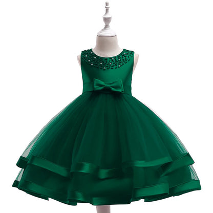 2024 Toddler Baby Girls Summer Dresses Infant Princess 1 Year Birthday Party Dress Elegant Kids Girl Christmas Wedding Costume