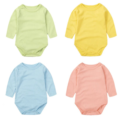 Newborn Baby Girl Rompers Boys Bodysuits Clothing Jumpsuits Long Sleeve Red Toddlers Born White Kids Bebe New Infant Costume