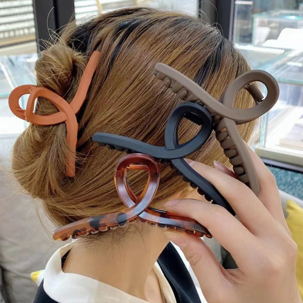 Barrettes Fashion Women Acrylic Hair Claws Clips Hair Accessories Hairpins Ladies Hairgrip Headwear Girls Ornaments Crab Bands