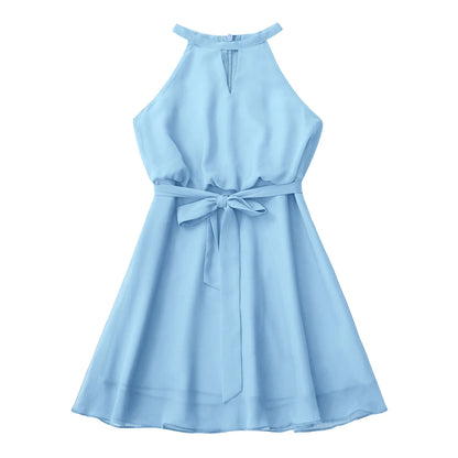Summer Kids Dresses for Girls  Children's Chiffon Flower Girls Dress Pageant Wedding Party First Communion Dress filles robes