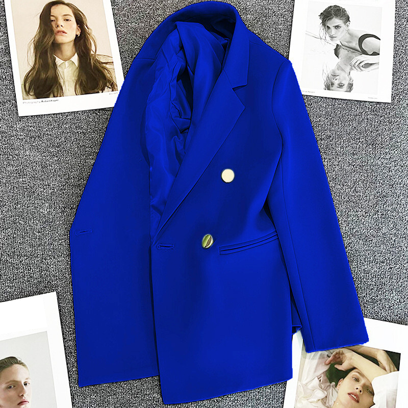 Women's Suit Coat Elegant Sports Casual Blazer Korean Fashion Luxury Jacket Spring Autumn Solid Color Ladies Clothing  (Available)