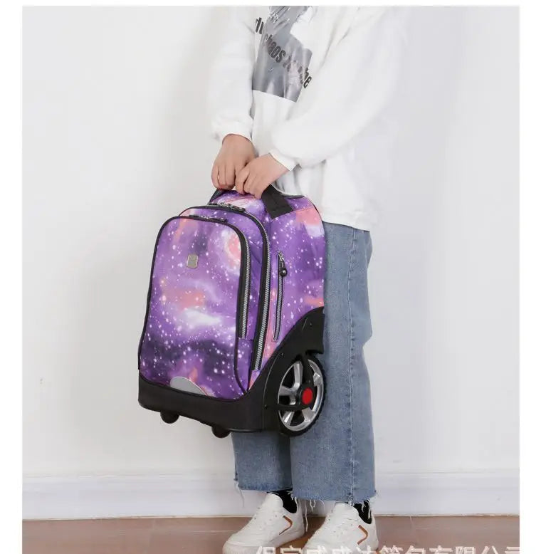 School Bag for girls with wheels Travel Rolling backpack Bags for teenagers travel trolley bag Children wheeled backpack bags