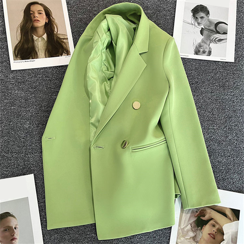 Women's Suit Coat Elegant Sports Casual Blazer Korean Fashion Luxury Jacket Spring Autumn Solid Color Ladies Clothing  (Available)