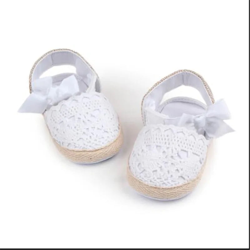 Lovely Bowknot Baby First Walkers Infants Girl Crib Shoes Soft Sole Newborn Shoes Antislip Baby Princess Shoes