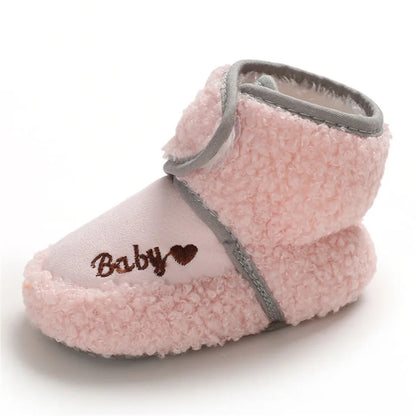 Newborn Winter Infant Shoes Baby Girl Boy Bow Knot Baby Boots Casual Sneakers Non-slip Soft Soled Walking Shoes Age for 0-18M