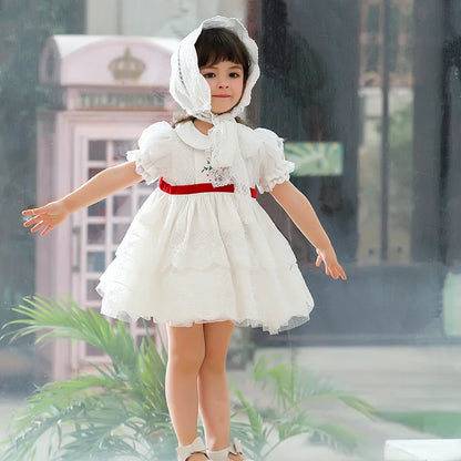 Summer Baby Girls Flower Girl Dresses  Kids Dresses for Girls Eid Dress for Party and Festival Christmas Fashion Sweet Clothes