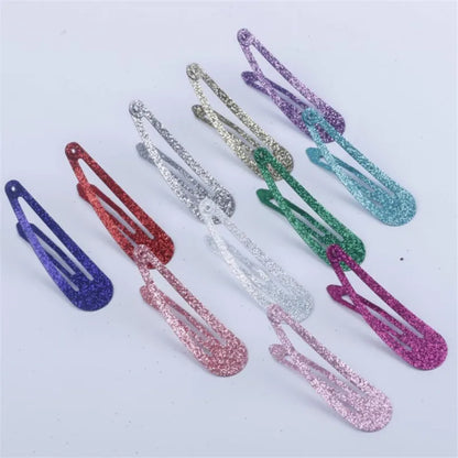 Hair Accessories 20Pcs/Lot Shining Head Decoration Glitter Sequin Powder Hairpin Dripping BB Clip Barrettes Hair Clips For Girls