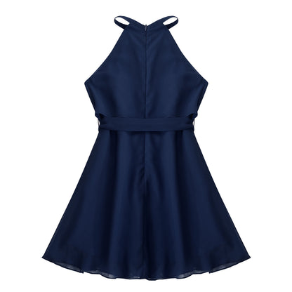 Summer Kids Dresses for Girls  Children's Chiffon Flower Girls Dress Pageant Wedding Party First Communion Dress filles robes