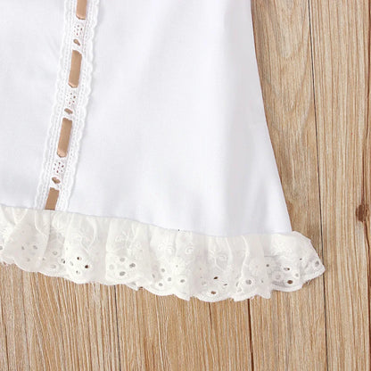 Newborn Baby Girls Dresses Summer Cute Bow Sleeveless Princess Party Birthday Lace Dress+Headband 2Pcs Kids Toddler Clothes A405