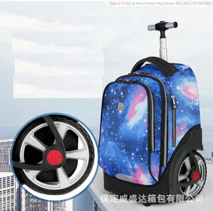 School Bag for girls with wheels Travel Rolling backpack Bags for teenagers travel trolley bag Children wheeled backpack bags