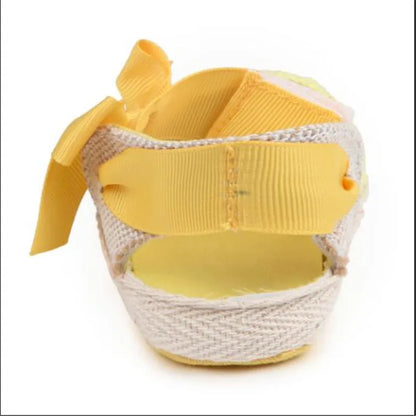 Lovely Bowknot Baby First Walkers Infants Girl Crib Shoes Soft Sole Newborn Shoes Antislip Baby Princess Shoes