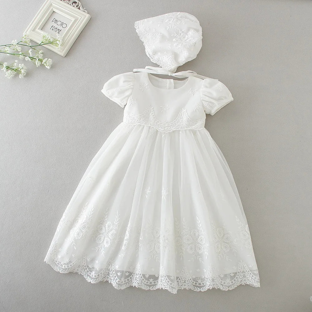 New Infant Dress Newborn Clothes Baby Christening Princess Party Dresses For Baby Girls Kids 1 Year Birthday Christmas 3 12 24M