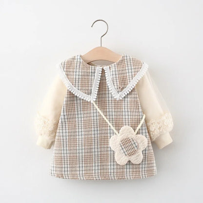 2021 new born baby girl clothes spring fall dress costume for infant  baby clothing girls 1 year birthday princess dresses dress