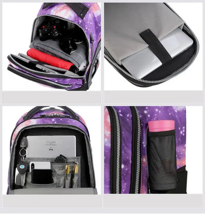 School Bag for girls with wheels Travel Rolling backpack Bags for teenagers travel trolley bag Children wheeled backpack bags