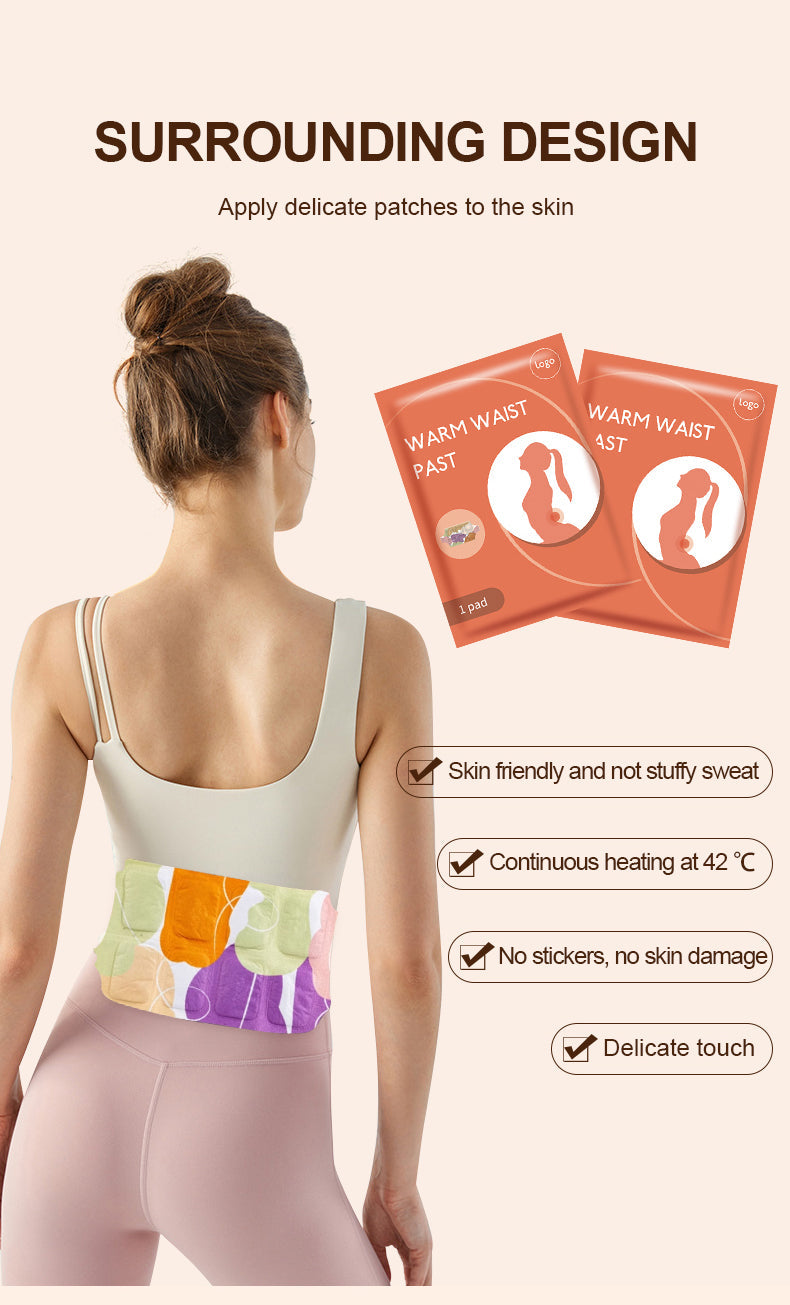 Pain Relief Self-Heating Waist Hot Patch (সেল্ফ হিটিং ব্যথা উপশম কোমরের করার গরম প্যাচ)   (Available)