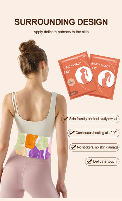 Pain Relief Self-Heating Waist Hot Patch (সেল্ফ হিটিং ব্যথা উপশম কোমরের করার গরম প্যাচ)   (Available)