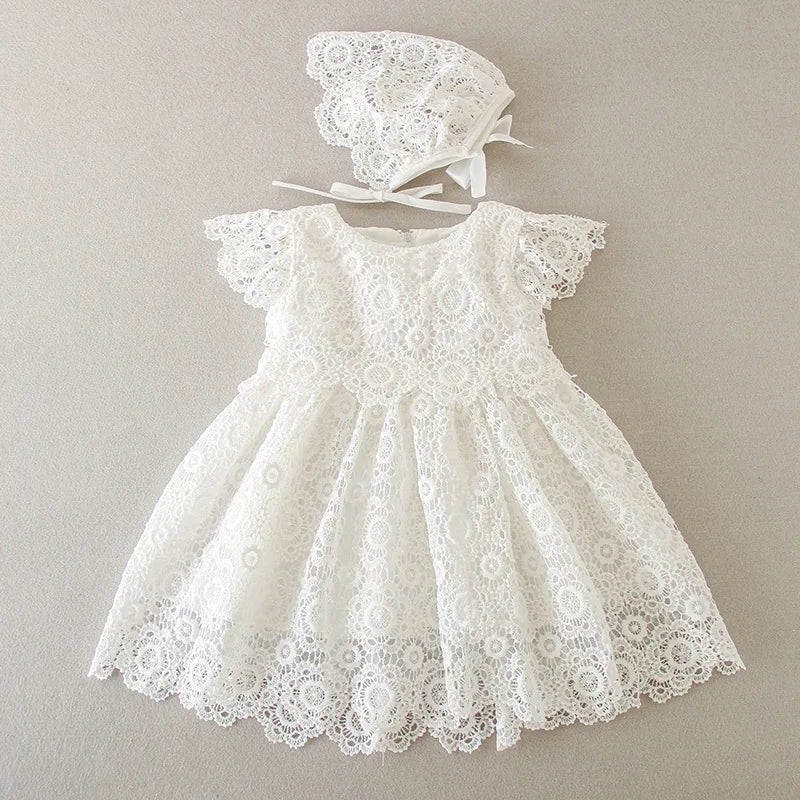 New Infant Dress Newborn Clothes Baby Christening Princess Party Dresses For Baby Girls Kids 1 Year Birthday Christmas 3 12 24M