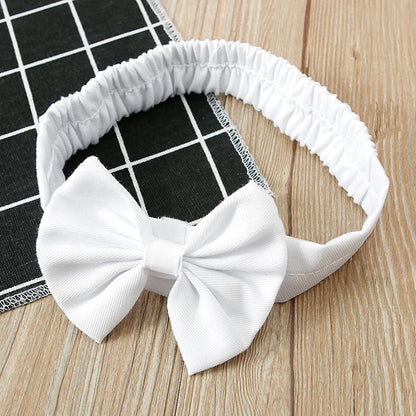 Newborn Baby Girls Dresses Summer Cute Bow Sleeveless Princess Party Birthday Lace Dress+Headband 2Pcs Kids Toddler Clothes A405