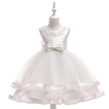 2024 Toddler Baby Girls Summer Dresses Infant Princess 1 Year Birthday Party Dress Elegant Kids Girl Christmas Wedding Costume