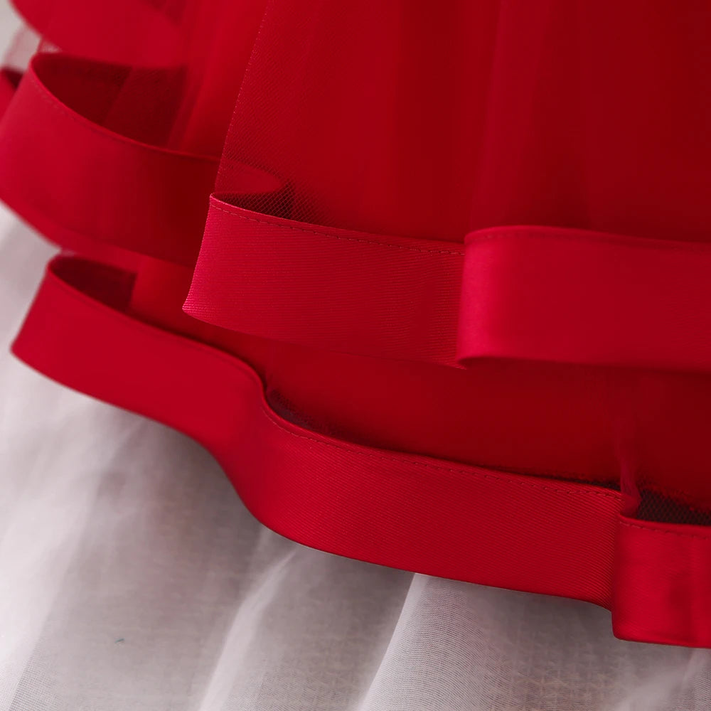 2024 Toddler Baby Girls Summer Dresses Infant Princess 1 Year Birthday Party Dress Elegant Kids Girl Christmas Wedding Costume