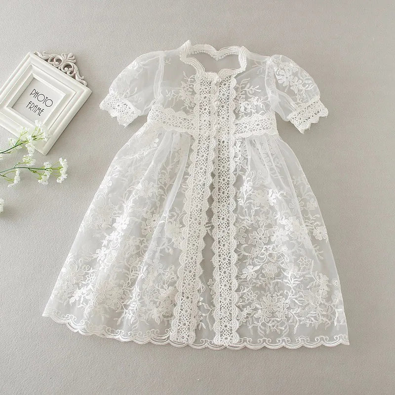 New Infant Dress Newborn Clothes Baby Christening Princess Party Dresses For Baby Girls Kids 1 Year Birthday Christmas 3 12 24M
