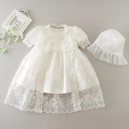 New Infant Dress Newborn Clothes Baby Christening Princess Party Dresses For Baby Girls Kids 1 Year Birthday Christmas 3 12 24M