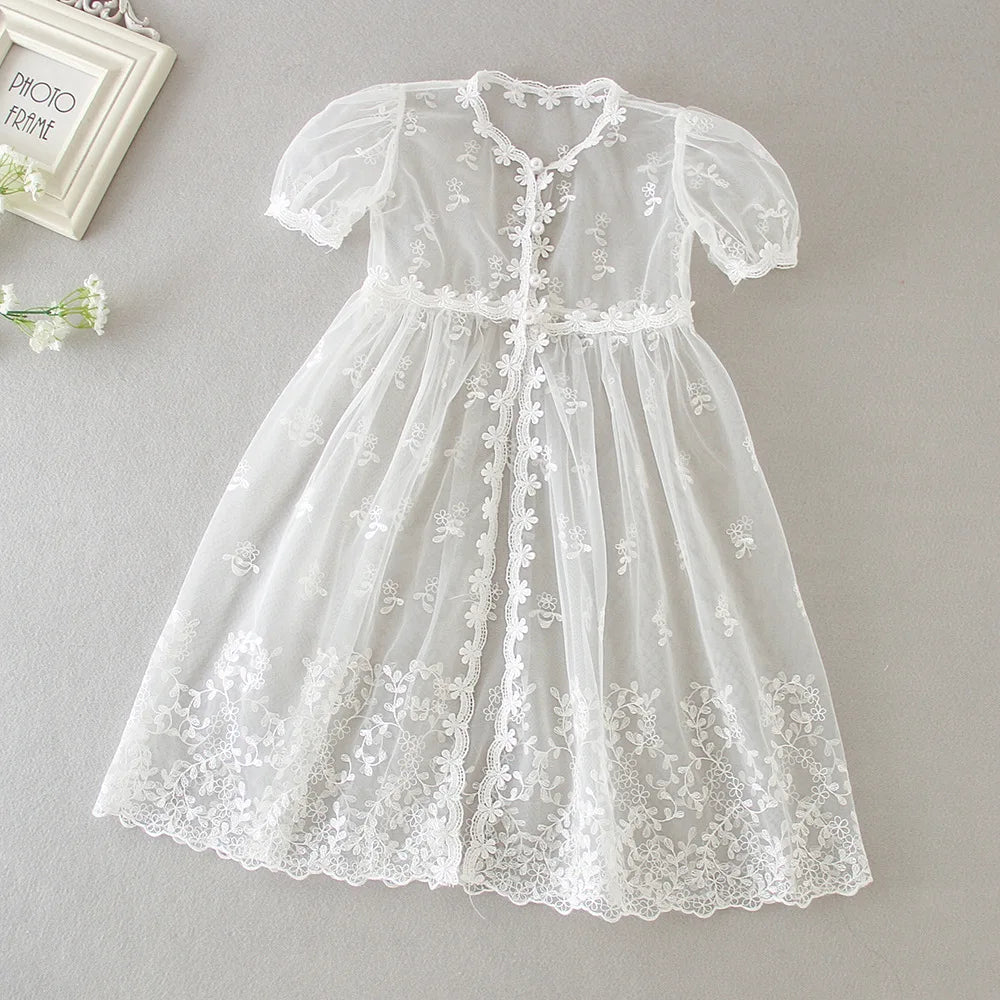 New Infant Dress Newborn Clothes Baby Christening Princess Party Dresses For Baby Girls Kids 1 Year Birthday Christmas 3 12 24M