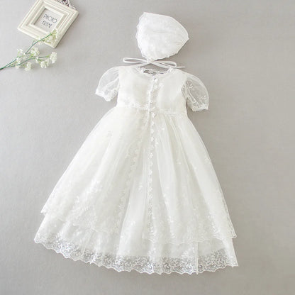 New Infant Dress Newborn Clothes Baby Christening Princess Party Dresses For Baby Girls Kids 1 Year Birthday Christmas 3 12 24M