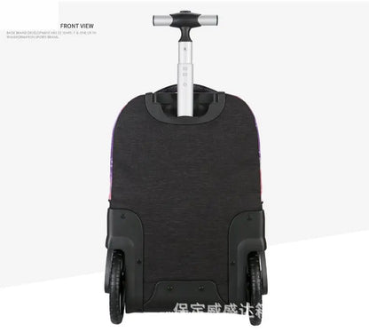 School Bag for girls with wheels Travel Rolling backpack Bags for teenagers travel trolley bag Children wheeled backpack bags