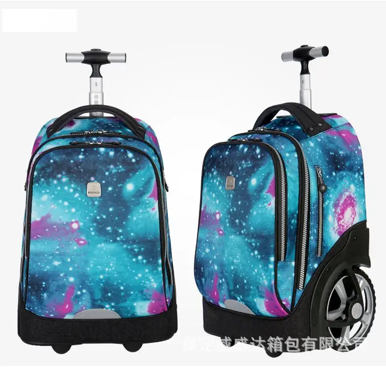 School Bag for girls with wheels Travel Rolling backpack Bags for teenagers travel trolley bag Children wheeled backpack bags