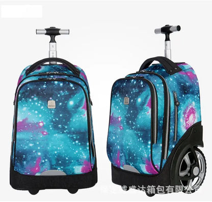School Bag for girls with wheels Travel Rolling backpack Bags for teenagers travel trolley bag Children wheeled backpack bags