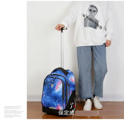 School Bag for girls with wheels Travel Rolling backpack Bags for teenagers travel trolley bag Children wheeled backpack bags