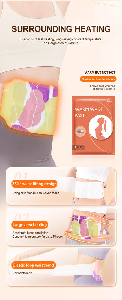 Pain Relief Self-Heating Waist Hot Patch (সেল্ফ হিটিং ব্যথা উপশম কোমরের করার গরম প্যাচ)   (Available)