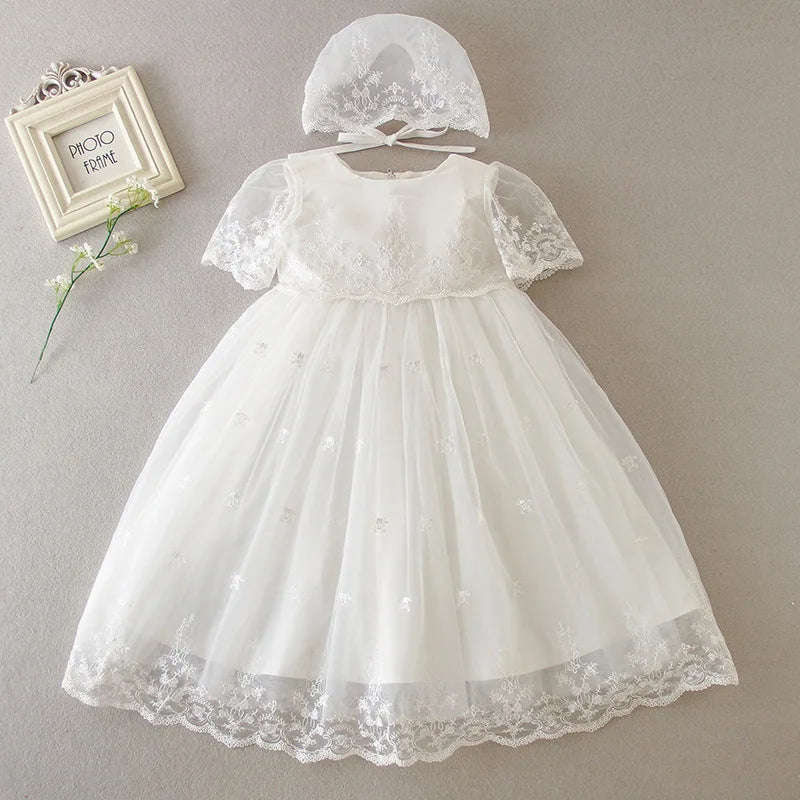 New Infant Dress Newborn Clothes Baby Christening Princess Party Dresses For Baby Girls Kids 1 Year Birthday Christmas 3 12 24M