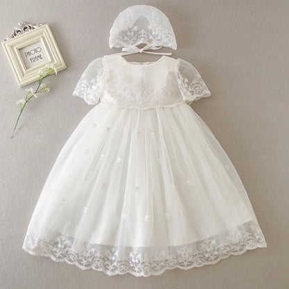 New Infant Dress Newborn Clothes Baby Christening Princess Party Dresses For Baby Girls Kids 1 Year Birthday Christmas 3 12 24M