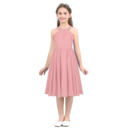 Summer Kids Girls Dresses Elegant Flower Girls Dress Birthday Pageant Wedding Party First Communion Clothing vestido