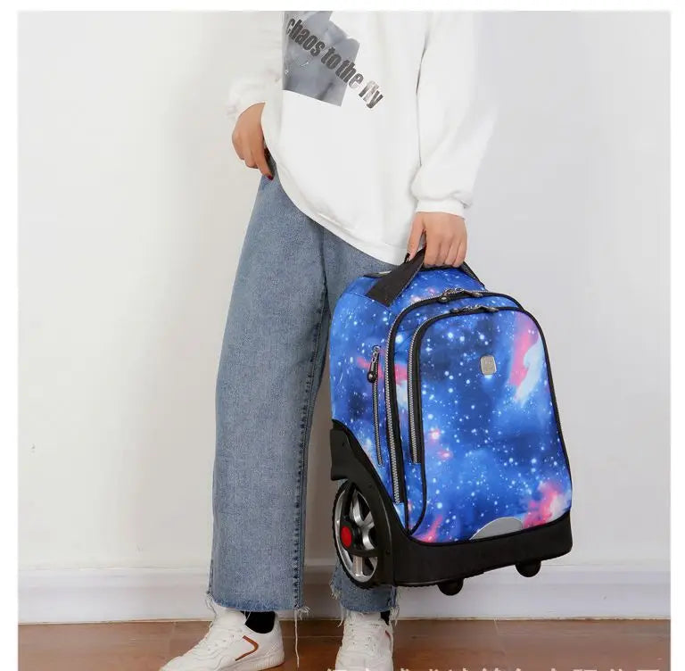 School Bag for girls with wheels Travel Rolling backpack Bags for teenagers travel trolley bag Children wheeled backpack bags