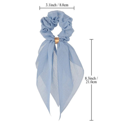 Fashion Double Layer Bow Hair Accessories Headwear For Women 2022 Trendy Girl Solid Color Elastic Hair Bands Hair Ornament Gift