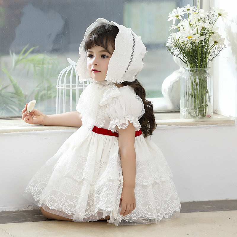 Summer Baby Girls Flower Girl Dresses  Kids Dresses for Girls Eid Dress for Party and Festival Christmas Fashion Sweet Clothes