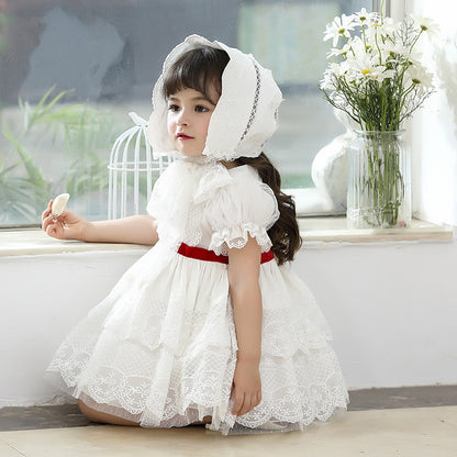Summer Baby Girls Flower Girl Dresses  Kids Dresses for Girls Eid Dress for Party and Festival Christmas Fashion Sweet Clothes