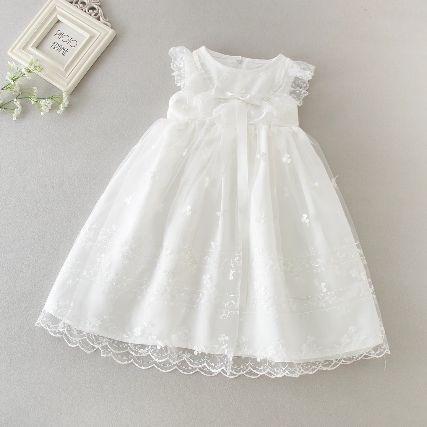 New Infant Dress Newborn Clothes Baby Christening Princess Party Dresses For Baby Girls Kids 1 Year Birthday Christmas 3 12 24M