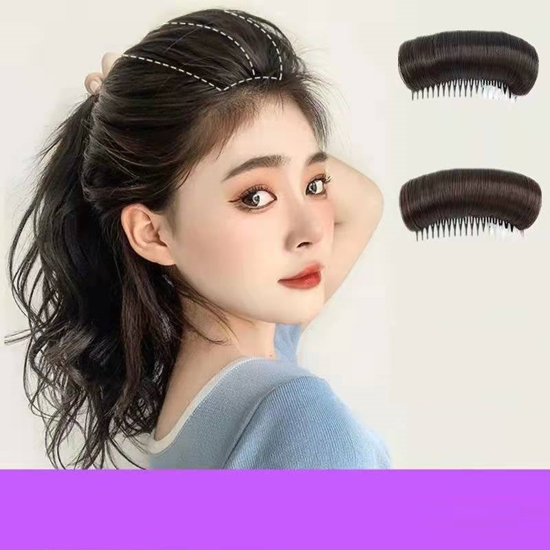 Wig piece for women, fluffy hair root, simulated hair pad, invisible hair top heightening and curling tool, hair pad artifact  (Available)