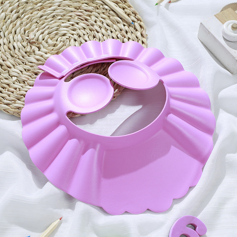 Adjustable children's shampoo cap baby shampoo cap baby bath cap waterproof cap children's shampoo cap (Available)